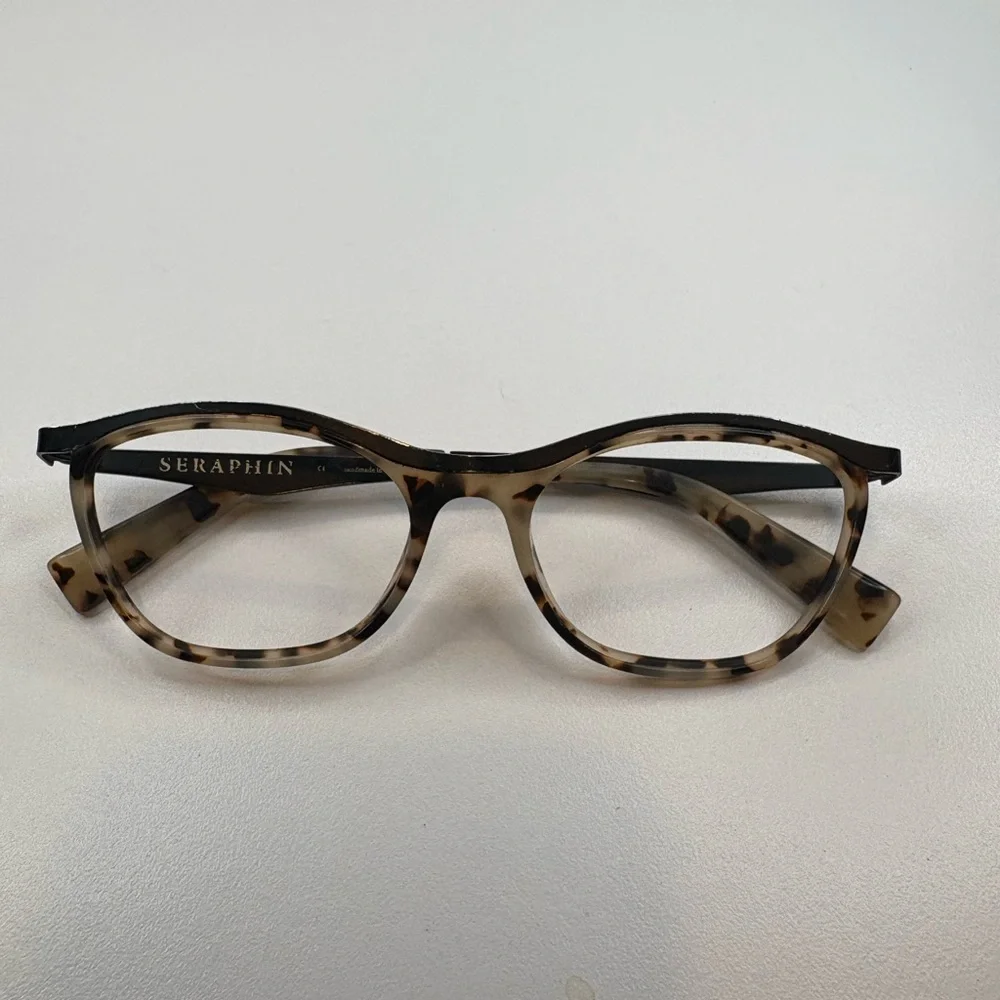 FRAMES ONLY - SERAPHIN EYEGLASSES TORTOISE EYEGLASSES FRAMES HANDMADE IN JAPAN‎